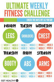 Ultimate Weekly Fitness Challenge Get Healthy U Weekly Fitness Challenge Workout Challenge Weekly Workout
