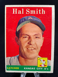 1958 Topps Baseball Hal Smith #257 Kansas City Athletics