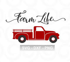 Download Farmhouse Svg Farm Life Svg Red Truck Svg Vintage Truck Svg Rustic Svg Svg Saying Cricut Red Truck Red Truck Decor Vintage Red Truck