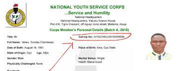Use this service to get your nhs number. How Does Nysc Call Up Number Look Like Nyscinfo Com