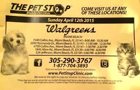 Pet stop clinic near me. Pet Stop At Walgreens Miami Natural Pet Care
