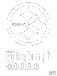 Steelers Logo Coloring Pages Download Pittsburgh Steelers Logo Sports Coloring Pages Steelers