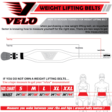 Velo 4 Inch Leather Weight Lifting Belt Lp5