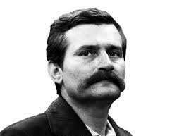 Young Lech Walesa, President of Poland 1990-1995
