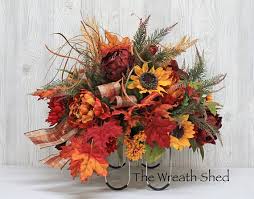 Free Shipping Fall Cemetery Saddle Autumn Cemetery Flowers Funeral Flower Arrangements Fall Flower Arrangements Cemetery Flowers