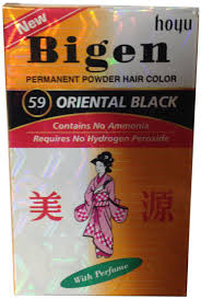 Bigen 59 (oriental black )hair dye powder+ free gift usa seller fast ship. Hoyu Bigen Permanent Powder Hair Color 59 Oriental Black