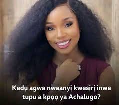 Ndi Igbo si na nti ga anu ihe abughi ma oha ka okpu Gini ....?