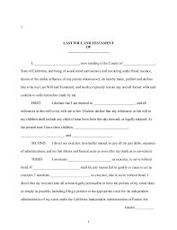 If you met him you would never know that he was rich.) Free Printable Last Will And Testament Form Generic
