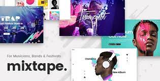 Festivals of music • 1784 w. Mixtape Music Theme For Artists Festivals By Select Themes Themeforest