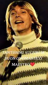 Auguri di Buon Onomastico Maestro Nino D'Angelo ❤️