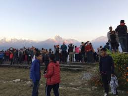 Many People Are Watching The Best Sunrise View In Nepal Himalayas Trekking Nepal