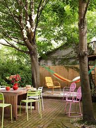 Eclectic Brooklyn Apartment Colorful Patio Backyard Decor Outdoor Rooms
