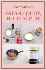 Fresh Cocoa Body Scrub Recipe Free Label Diy Sugar Scrub Recipe Body Scrub Recipe Sugar Scrub Diy Scrub Recipe Diy