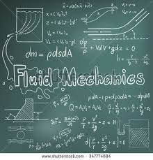 Mechanic Of Fluid Law Theory And Physics Mathematical Formula Equation Doodle Handwriting Icon In Blackboard Backgro Physics Mechanic Powerpoint Template Free