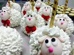 Manzanas Decoradas De Borreguito Paletas De Manzana Manzanas Decoradas De Navidad Manzanas Con Chocolate