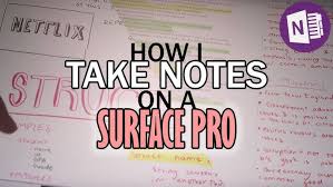 How I Take Notes On A Surface Pro 2019 Youtube