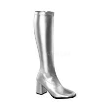 womens funtasma gogo 300 size 14 m silver stretch pu