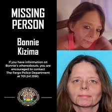 The #FargoPD is continuing to seek the public's assistance in locating  Bonnie Kizima, a 55-year-old female. The FPD has been provided updated  information that Bonnie was last seen Friday, October 21, 2022,