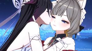 Columbina kissing Sandrone