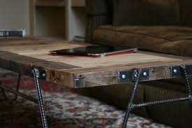 Pallet Wood And Rebar Table By Metal Wood Bar Stool Metal Furniture Furniture