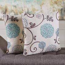 The stitch pillow evokes the loose patterns of morocco in a cool, neutral color palette. Light Aqua Throw Pillow Wayfair