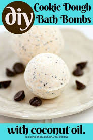 Chocolate Chip Cookie Dough Bath Bombs With Coconut Oil Buttermilk Homemade Bath Bombs Recipe Bath Bomb Recipes Bath Bombs Diy Recipes