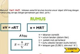 Tekanan Osmosis Pengertian Rumus Contoh Proses Terjadinya