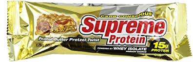 Supreme protein is a protein bar that has the decadent taste of a candy bar. Supreme Protein Peanut Butter Pretzel Twist 9 1 75 Oz Bars Buy Online In Andorra At Andorra Desertcart Com Productid 7533318