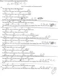 The Night They Drove Old Dixie Down The Band Guitar Chord Chart Guitar Chords For Songs Online Guitar Lessons Guitar Songs