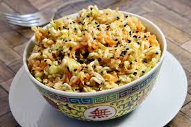 Topped with a dark sesame oil and rice vinegar dressing. Chinese Cabbage Salad Recipe Allrecipes