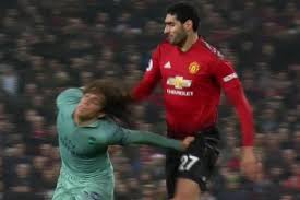 Manchester united midfielder marouane fellaini has revealed a new interesting hair colour ahead of representing belgium at the european championships in france. Why Marouane Fellaini Won T Receive Ban For Pulling Matteo Guendouzi S Hair