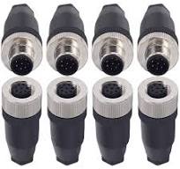 Amazon.com: Lonlonty M12 8 Pin Male & Female Socket Panel ...