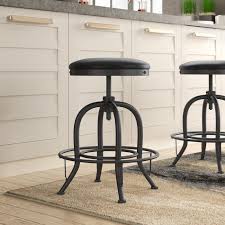 Danita Swivel Adjustable Height Bar Stool Farmhouse Bar Stools Bar Stools Home Decor Kitchen
