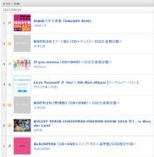 chart blackpinks current charting in japans tower records