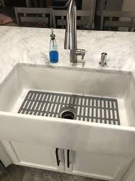 Chef mats made from nitrile rubber are made to resist oils. Vigo Gray Silicone Kitchen Sink Protective Bottom Grid For Single Basin 36 In Sink