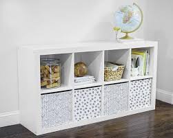 White Featherland Storage Bin Cover Fits Into Ikea Kallax Ikea Ikea Shelving Unit