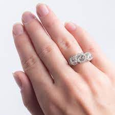 Big 3 Stone Engagement Rings Amazing Wedding Rings 3 Stone Engagement Rings Three Stone Diamond Ring