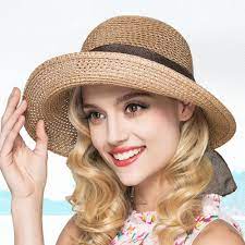 Kekolin Womens Straw Hat Floppy Foldable Roll Up Beach Cap Sun Hat Summer Hats For Women Summer Hats Shade Hats