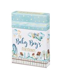 Our luxury new baby boy baskets make wonderful maternity leave or corporate baby gifts and. Baby Boy S Milestones Card Box Nest Feathers Gifts