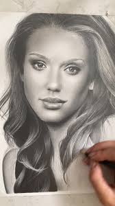 Back to black and white #CapCut #jessicaalba #portraitart #pencil  #tiktokart #portrait #blackandwhite