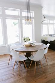 Love The Table Eames Dining Eames Dining Chair Rustic Round Table