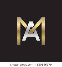 Black And Gold Logo Maker Am Ma Initial Company Square M Shape Silver Gold Logo Black Background Initials Logo Design Logo Images Logo Design Creative