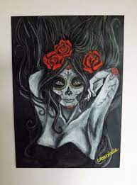 Check spelling or type a new query. Tete De Mort Mexicaine Femme Drawing By Emy Artmajeur