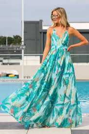Trendy Tropical Print Maxi Dress Cute Print Maxi Dress Dress 68 00 Red Dress Boutique Turquoise Maxi Dress Tropical Maxi Dress Maxi Dress