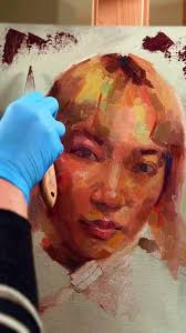 These are my initial results from Steve Forster's online class, painterly  portraits. The next few weeks I will be working to maintain the rainbow of  gorgeous colour that’s going