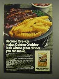 Find quality frozen products to add to your shopping list . 1975 Ore Ida Golden Crinkles French Fries Ad Ebay