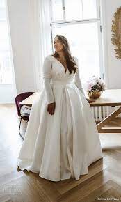 Olivia Bottega 2021 Plus Size Wedding Dresses Wedding Inspirasi Plus Size Wedding Dresses With Sleeves Plus Wedding Dresses Plus Size Wedding Gowns