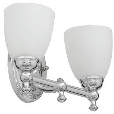 I had never changed a vanity light so when i opened the box back then everything seemed fine. Home Garden Hampton Bay Solomone 2 Light Polished Chrome Vanity Light With Opal Glass Shades Lamps Lighting Ceiling Fans