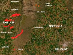 Alta de suministro de agua para incendios o comunidad de vecinos. Mapa Del Fuego Asi Esta La Situacion De Los Incendios En Cordoba