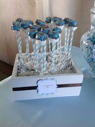 Dipped Marshmallow Pops Candy Buffet Candy Ideas Favors Foodie Party Wedding Babyshower Parties Baby Boy Shower Party Baby Shower Jordan Baby Shower